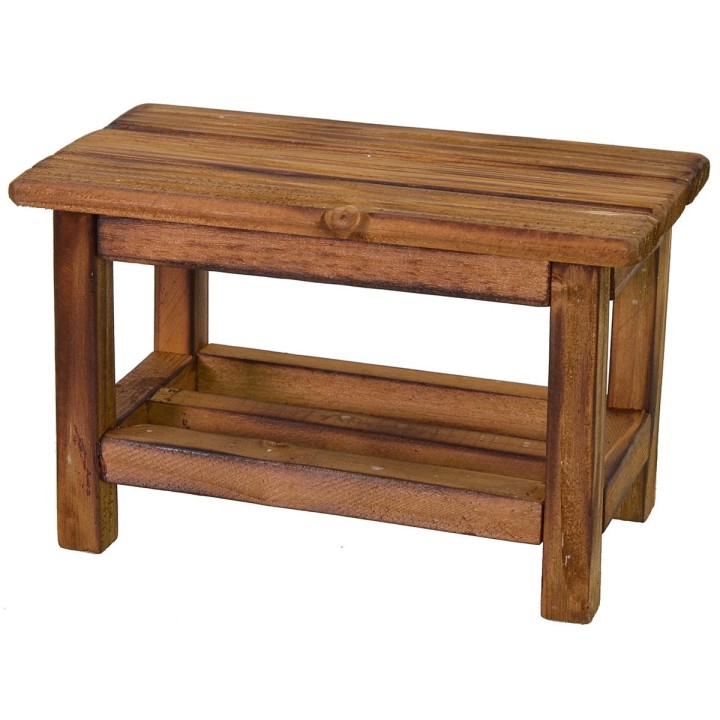 Tavolo in legno cm 13x7x8 h per statue cm 20 h