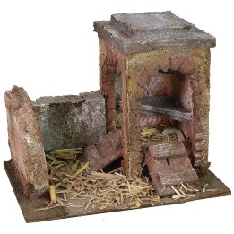 Pollaio for Presepe cm 19,5x14, 5x15 h