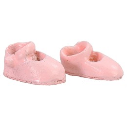 Zapatillas rosas de 1,6x0,9 cm h