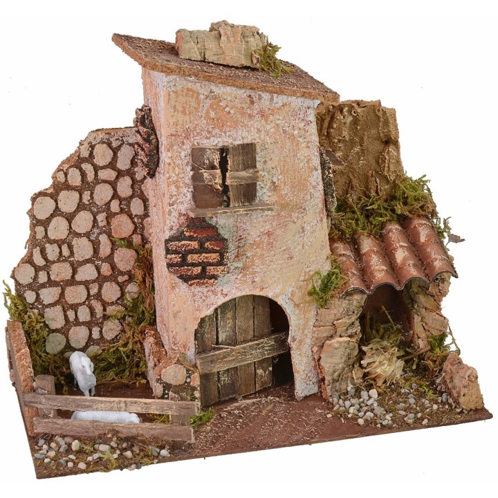 Casa de campo de 28x14x22 cm h