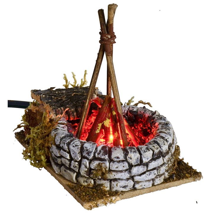 Working flame effect bivouac cm 10x8x10,5 h