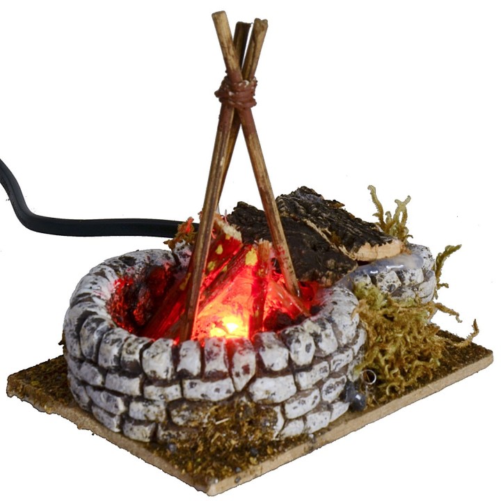 Working flame effect bivouac cm 10x8x10,5 h
