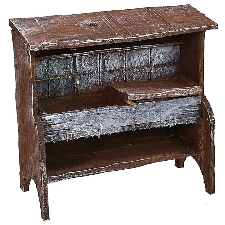 Lavello in legno antichizzato cm 10,5x5x10 h