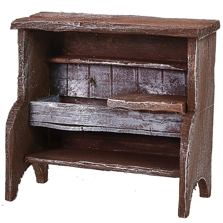 Lavello in legno antichizzato cm 9x4,5x8,5 h