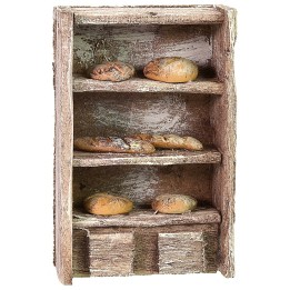 Wooden shelf with bread cm 6,5x3x10 h