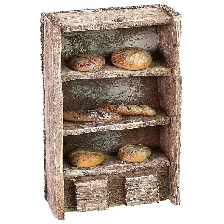 Wooden shelf with bread cm 6,5x3x10 h
