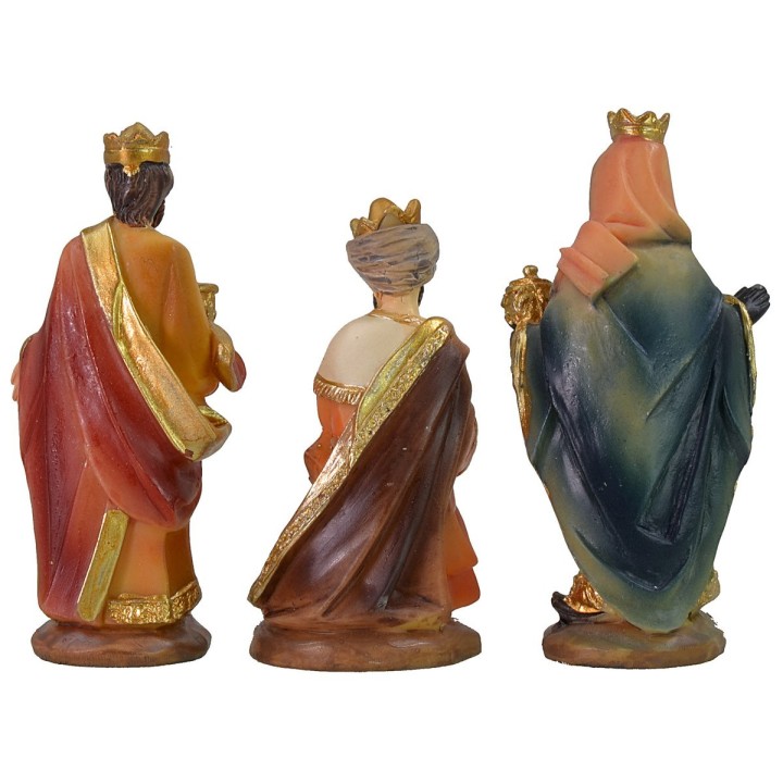 Conjunto de 11 estatuas con Natividad de 7 cm en resina