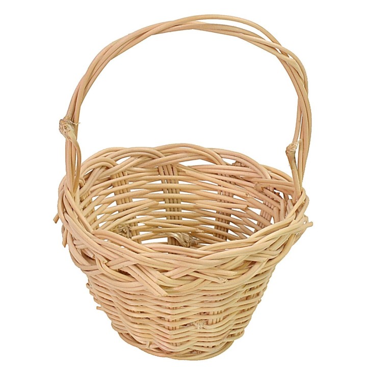 Wicker basket with handle cm ø 5,5x8 h
