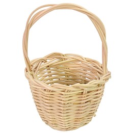 Wicker basket with handle cm ø 4x6,5 h
