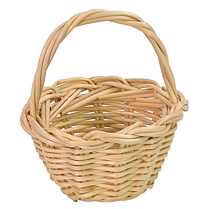 Wicker basket with handle cm ø 3,5x4,3 h