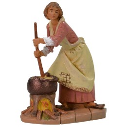 Mujer con caldero 19 cm Fontanini