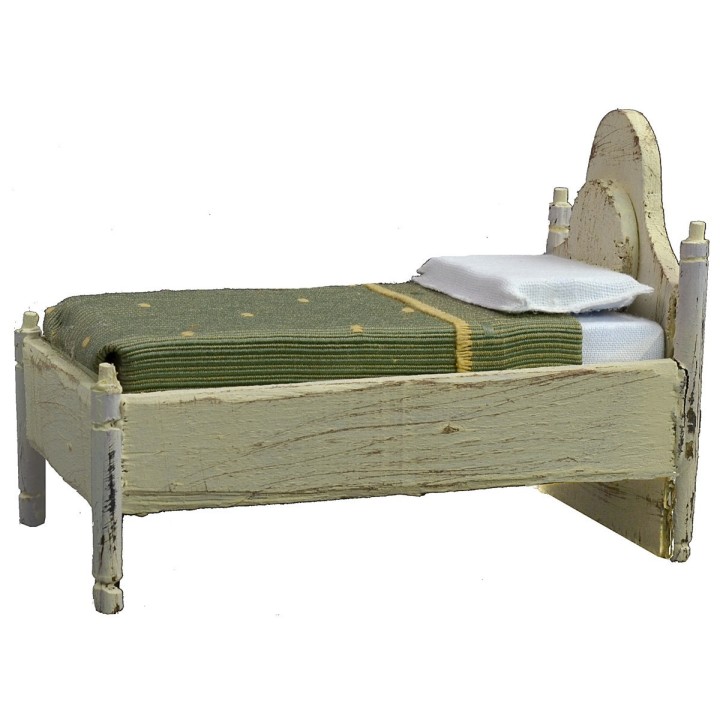 Single bed in white wood cm 8x13,5x10 h