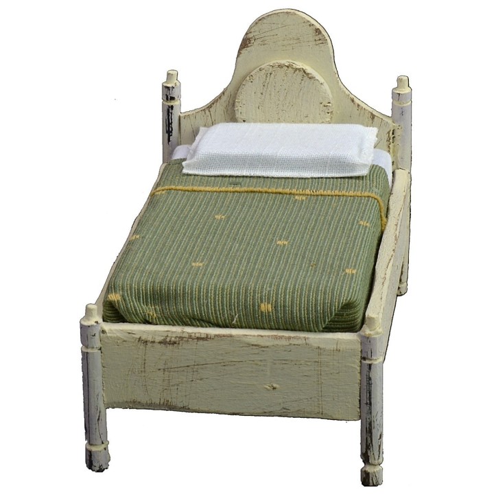 Single bed in white wood cm 8x13,5x10 h