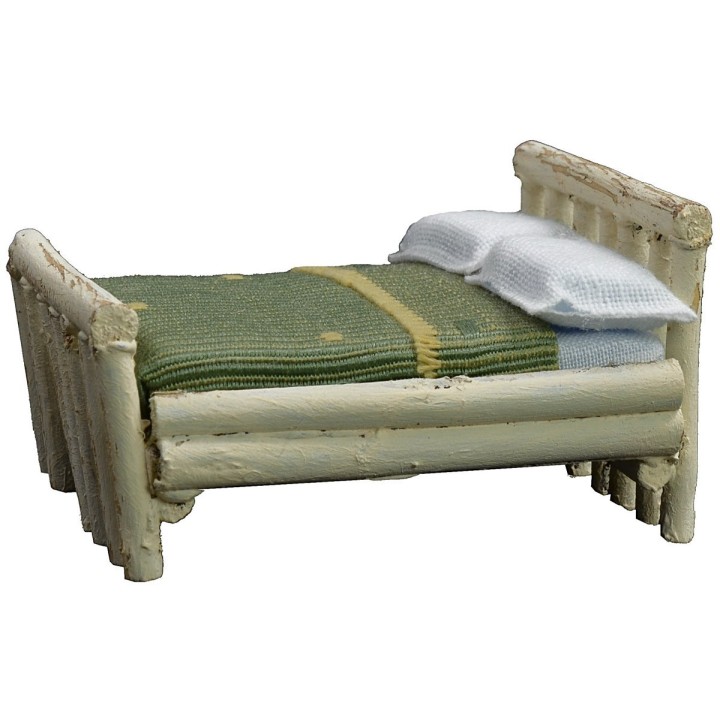 White double bed cm 6,5x7,5x4 h
