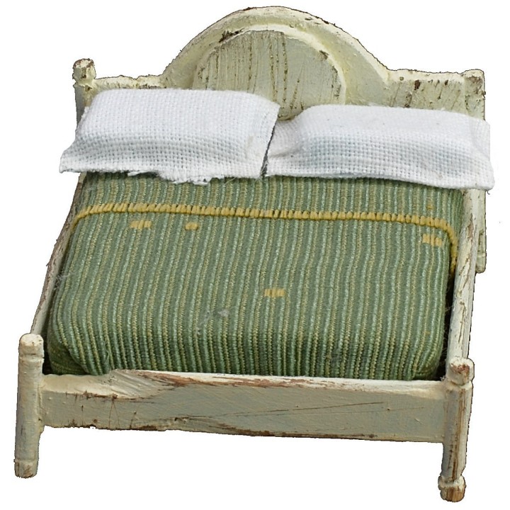 Double bed in white wood cm 6x7x4,5 h