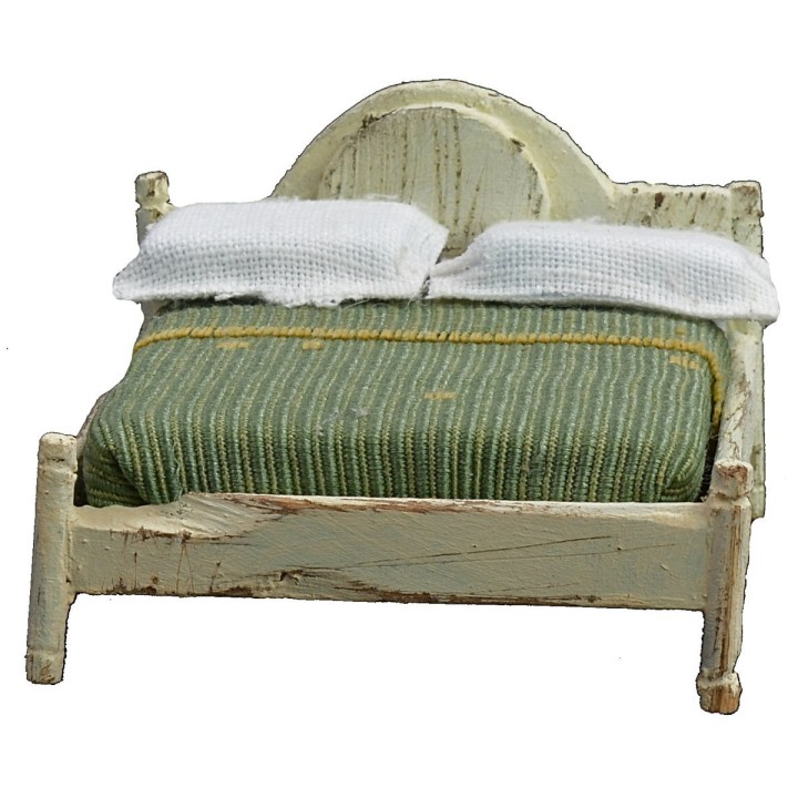 Double bed in white wood cm 6x7x4,5 h