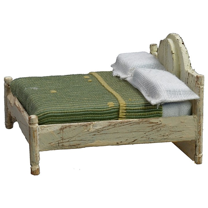 Double bed in white wood cm 6x7x4,5 h