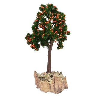 Albero di arance con base cm 4x4x13 h