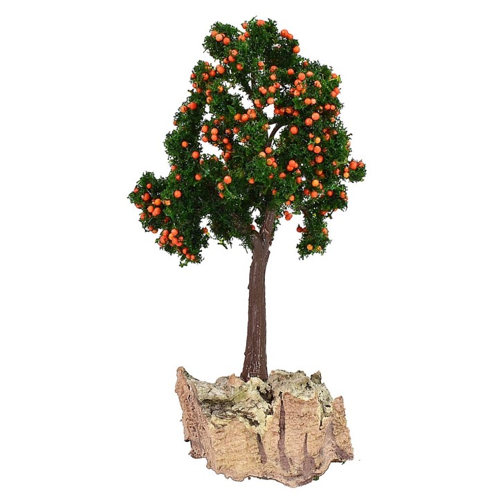 Árbol de naranjas con base de 4x4x13 cm h