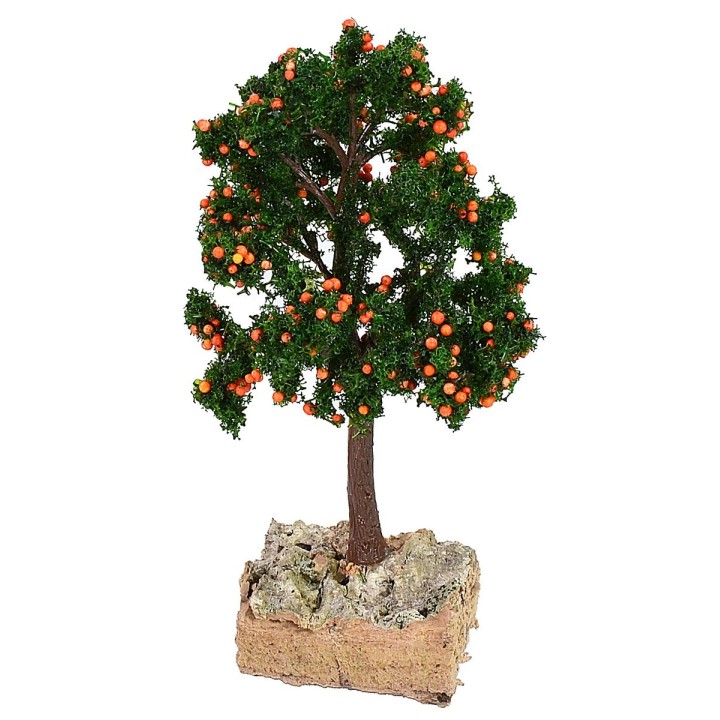Albero di arance con base cm 4x4x13 h