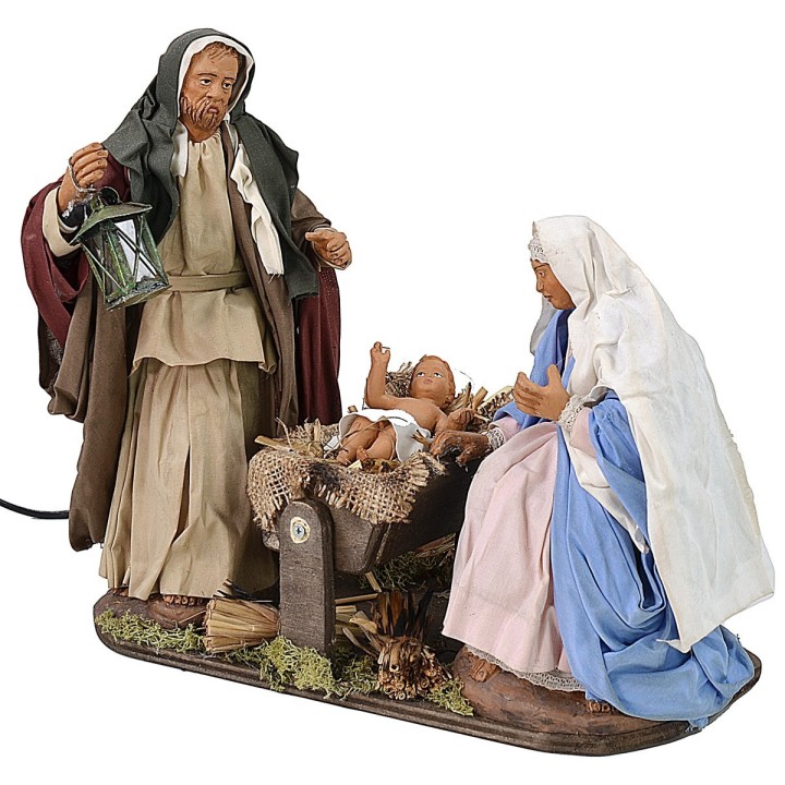 Moving nativity 24 cm