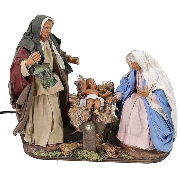 Moving nativity 24 cm