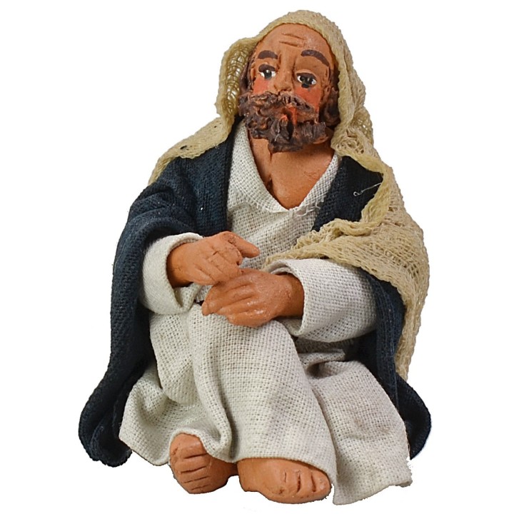 Pastor sentado serie 10 cm