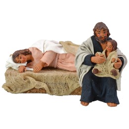 Natività con Maria sdraiata serie 10 cm Lux