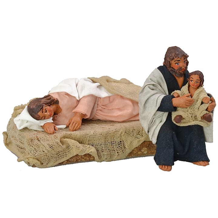 Natividad con María acostada serie 10 cm Lux