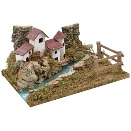 Paisaje con río efecto profundidad