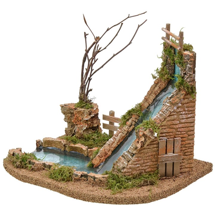 Waterfall with depth effect