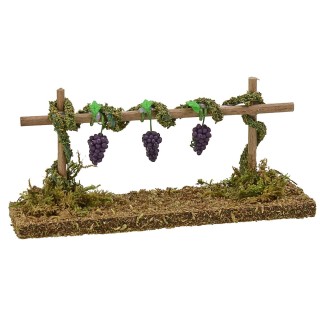 Viñedo con uva negra de 15x4x6 cm h.