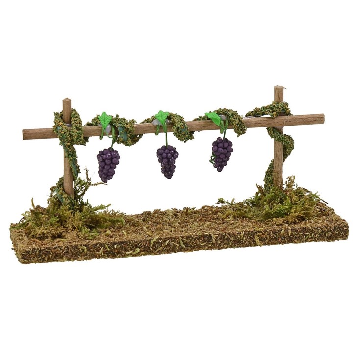 Vigna con uva nera cm 15x4x6 h.