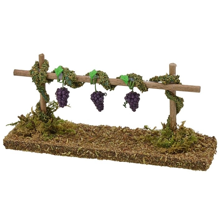 Vigna con uva nera cm 15x4x6 h.
