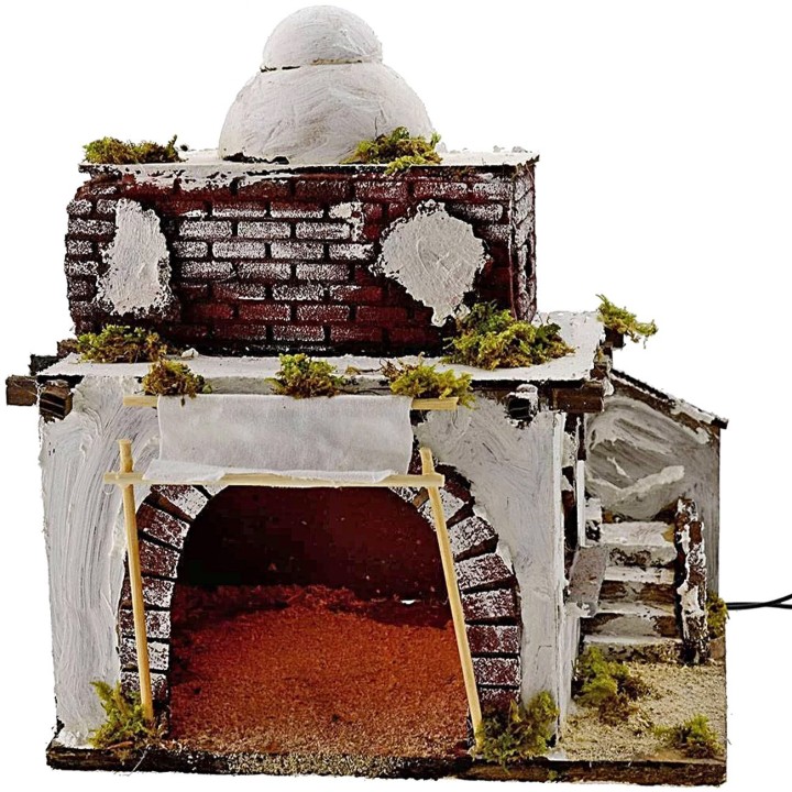 Arab House with tent illuminated cm 26x20x30 h.