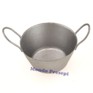 Round metal tub 4 cm