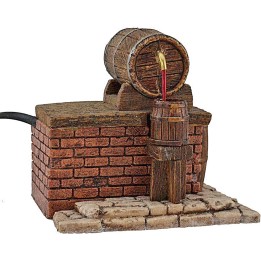 Barril pesebre completo con bomba de 11x8,5x10,5 cm de altura
