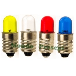Led E10 luce concentrata Disponibile in 5 colori: