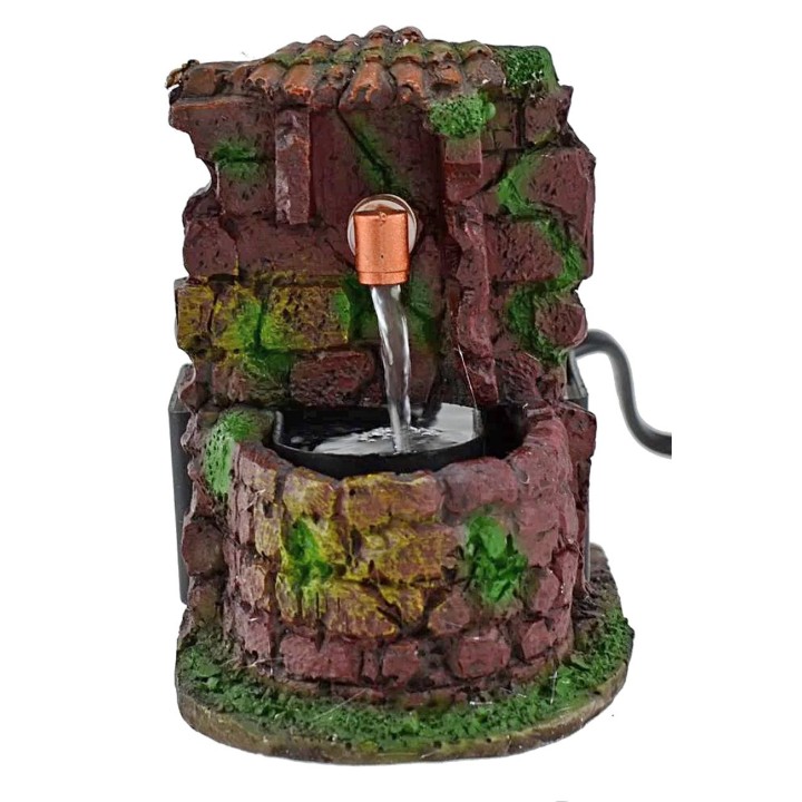 Fontana funzionante per presepe cm 7,8x10,5x11,5 h.