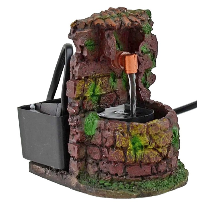 Fontana funzionante per presepe cm 7,8x10,5x11,5 h.