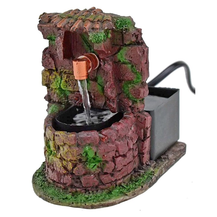 Fontana funzionante per presepe cm 7,8x10,5x11,5 h.