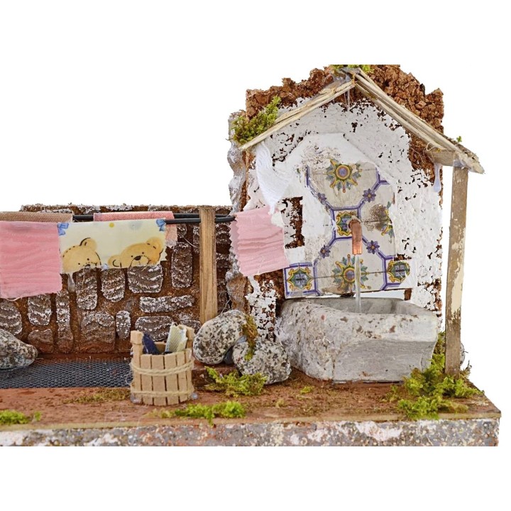 Lavatoio con stendino gocciolante funzionante cm 33x19x25,5 h