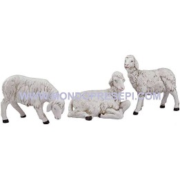 Set of 3 sheep for statues cm 40-45