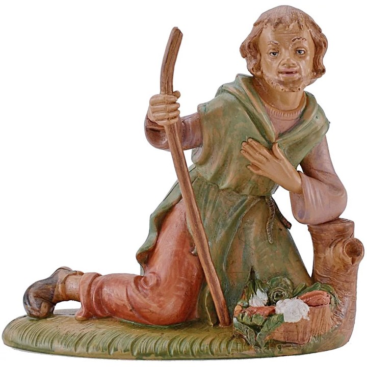 Pastor de rodillas serie 30 cm en pvc lux Euromarchi
