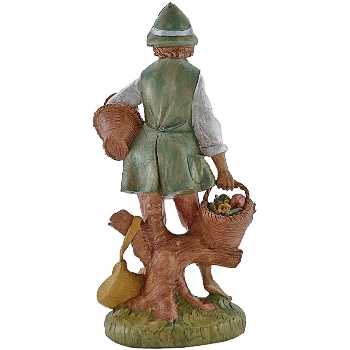 Hombre con cestas 30 cm Euromarchi