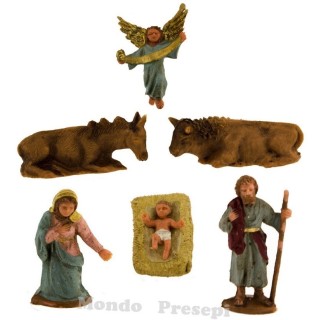 Natividad de 5 cm set de 6 piezas