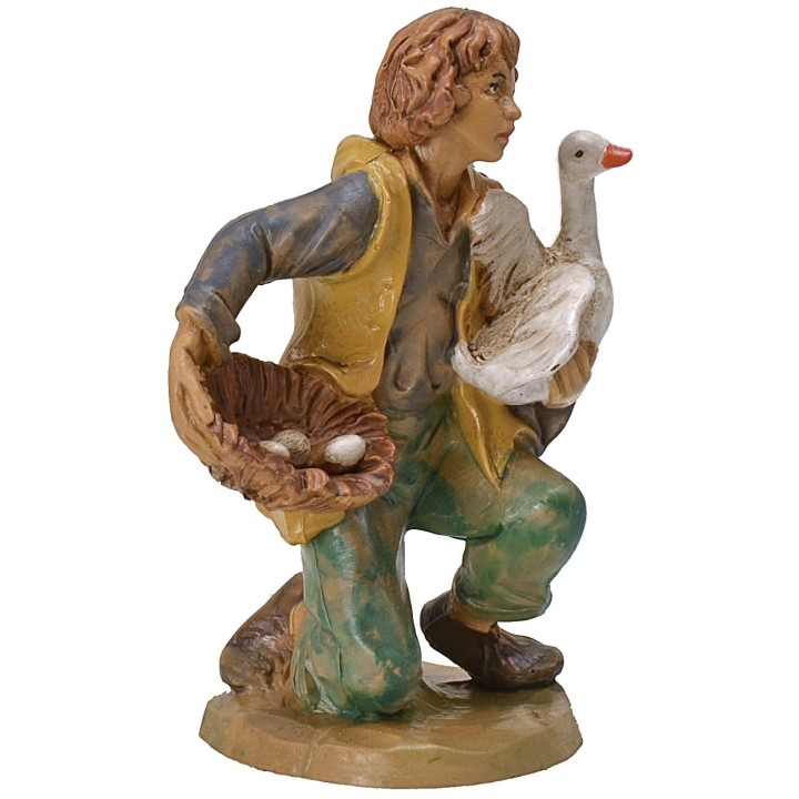 Giovane con oca serie 15-16 cm lux Euromarchi