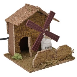 Mulino a vento funzionante cm 15x15x14,5 h