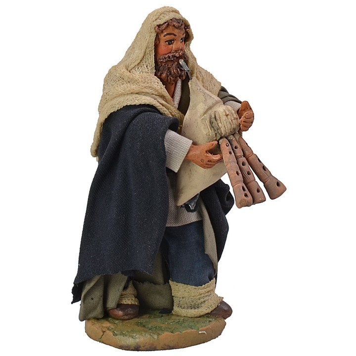 Bagpiper 12 cm in terracotta Lux