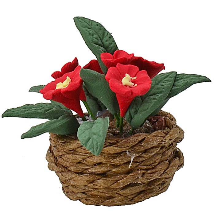 Cesto con fiori cm 2,8 h.